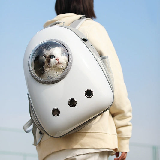 KFX-6479805 Large Capacity Portable Cat Backpack with Side Access, Acrylic Mesh for Pets up to 7.5kg
