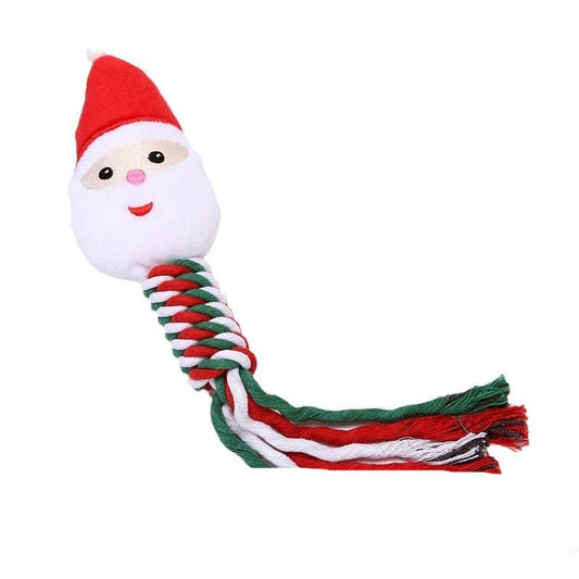 KFX-6479933 Festive Cartoon Dog Training Toys for Teeth Cleaning and Biting - Holiday Themes