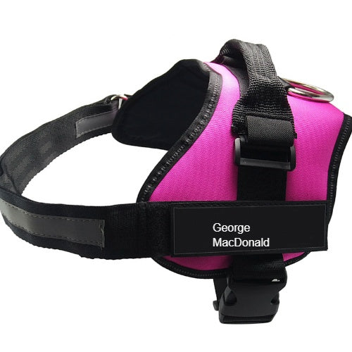 KFX-6500669 Reflective Nylon Chest Strap for Dogs with Adjustable Fit and Stainless Steel Ring
