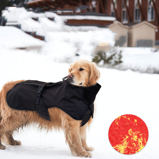 KFX-6520509 Waterproof Cold-proof Cotton Dog Undershirt with Elastic Fabric and Velvet Lining