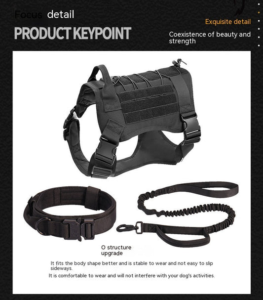 KFX-6521661 Tactical Nylon Dog Coat with Quick Release, Available in Multiple Colors and Sizes
