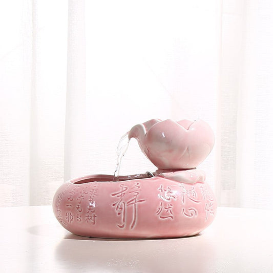 KFX-6527677 Automatic Cat Feeder and Water Dispenser - 19x10.5x20 cm Resin Design
