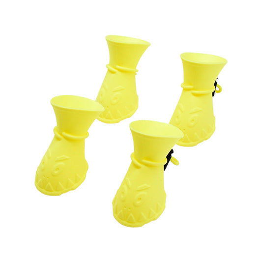 KFX-6528445 Non-Slip Silica Gel Dog Shoes for Puppies - Multiple Colors Available