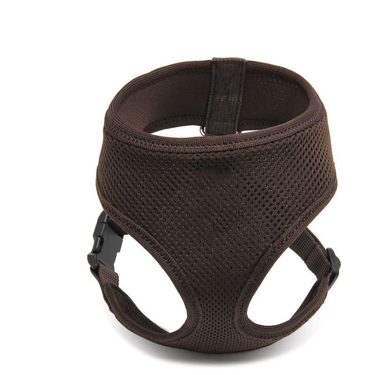 KFX-6536637 Breathable Soft Pet Dog Chest Strap for Comfortable Walking - Multiple Sizes and Colors Available