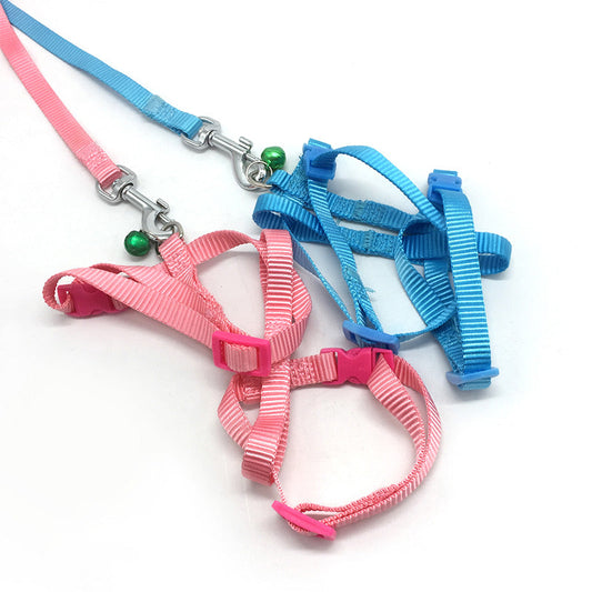 KFX-6538813 Rabbit Walking Rope – Available in Normal, Enhanced, and Double-Layered Options – Pink & Light Blue