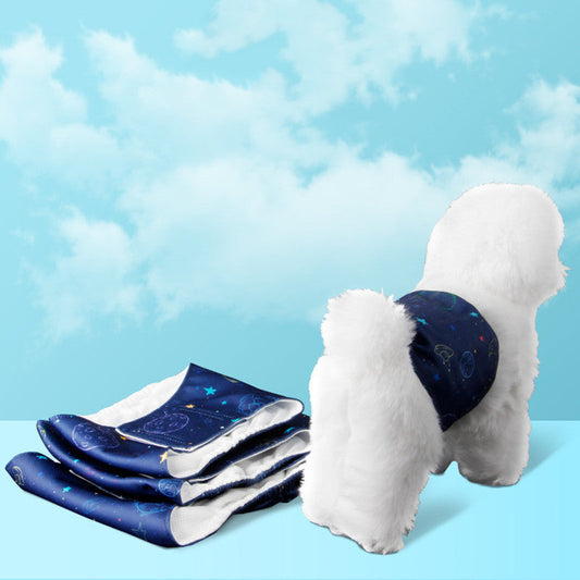 KFX-6582205 Dog Diapers for Male Pets - Comfortable PUL Microfiber Mesh in Various Colors and Sizes