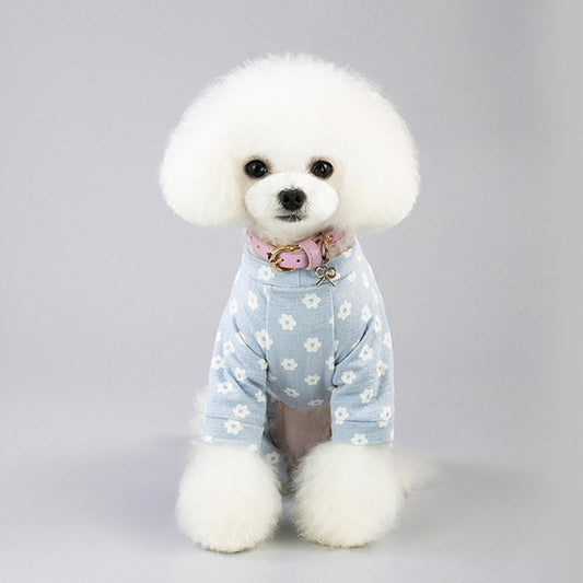 KFX-6611005 Cotton Four-Legged Dog Clothing - Sizes S to XXL with Adjustable Fit