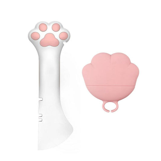 KFX-6612413 Pet Food Spoon and Lid Set - Multifunctional Wet/Dry Food Jar Opener for Cats and Dogs