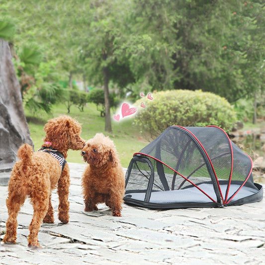 KFX-6613437 Portable Folding Pet Tent for Cats - Travel Camping Bed - Easy Set Up