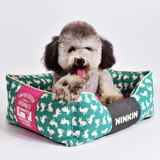 KFX-6624189 Jarre Aero Bull Dog Bed in Small, Medium, and Large Sizes - Red, Blue, Green Rabbit Options