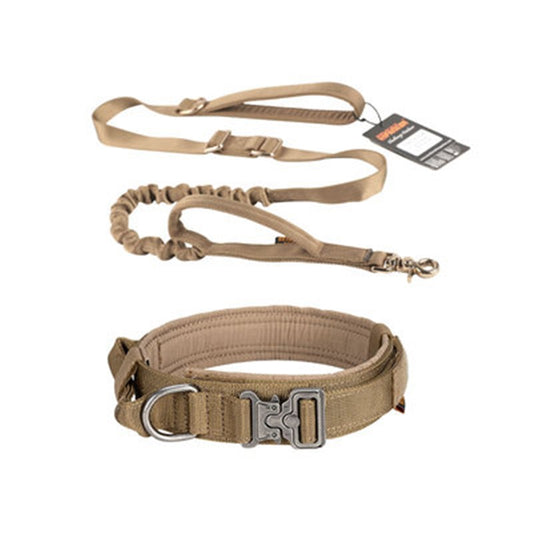 KFX-6629693 Durable Dog Rope Traction Leash with Double Padded Nylon Collar, Multiple Color Options, Various Sizes for Medium-Sized Dogs