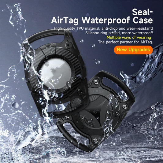 KFX-6637629 Waterproof Anti-loss Protective Case for Apple Airtag - Drop-resistant TPU/PC Design in Multiple Colors