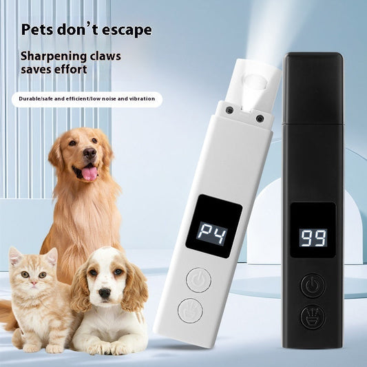 KFX-6639421 Electric Pet Nail Grinder with Dust Cover and LED Light, Suitable for Dogs