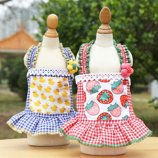 KFX-6647741 Stylish Cat Suspender Skirt in Printed Polyester, Fashionable & Simple Design