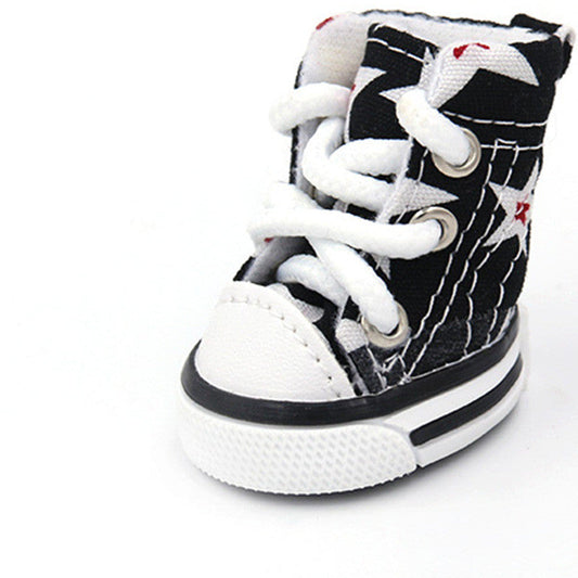 KFX-6659517 Soft Canvas Dog Shoes for All Seasons - Comfortable and Stylish in Various Colors
