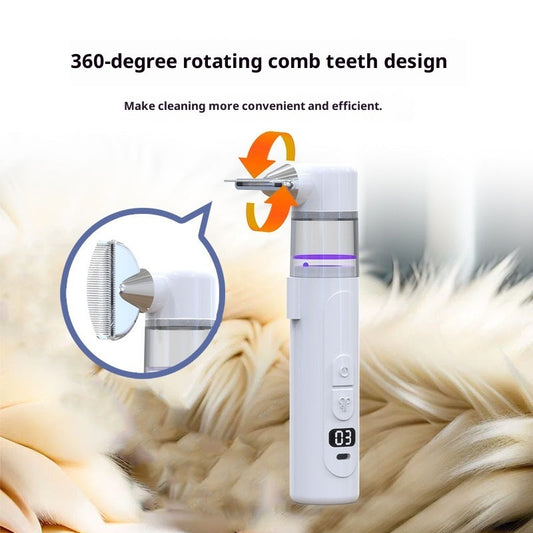 KFX-6664253 Electric Pet Hair Removal and Knot Untying Comb in White