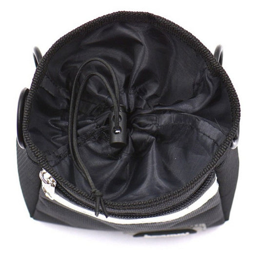 KFX-6670653 Dog Training Belt Bag - Black Oxford Cloth, Adjustable Size 11.5x5.5x17cm, Fits 70-114cm Belt