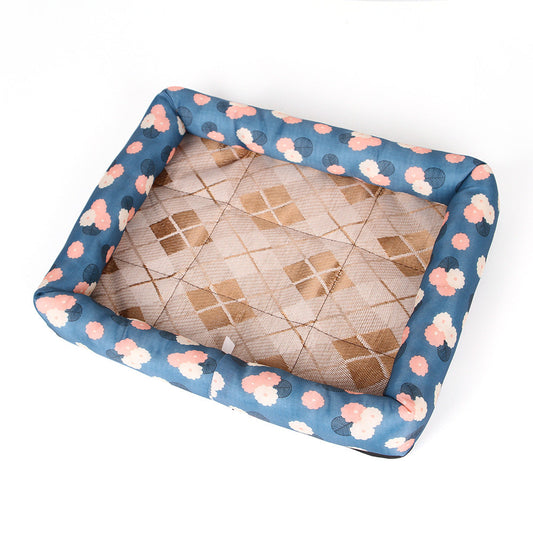 KFX-6672445 Cooling Dog and Cat Mat - Ice Silk Material with Oxford Cloth and Cotton Filling