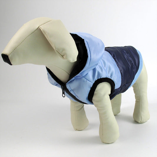 KFX-6686269 Hooded Warm Cotton Coat for Pets - Soft Satin Fabric, Multiple Sizes Available