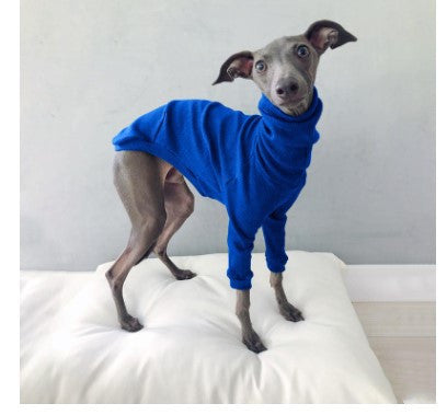 KFX-6713277 Solid Color High Neck Two-Legged Dog Suit in Various Colors and Sizes