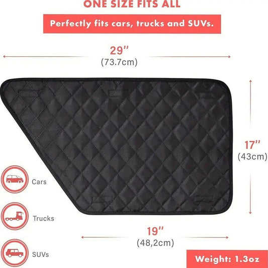 KFX-6713533 Durable Oxford Cloth Car Door Protector - Scratch-Proof, Dirt-Proof, and Bite-Proof Shields for Pets (Pair)