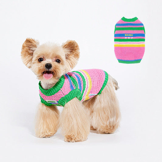 KFX-6718269 Stylish Color-Matching Dog Vest for Small and Medium Dogs - Soft Cotton Blend