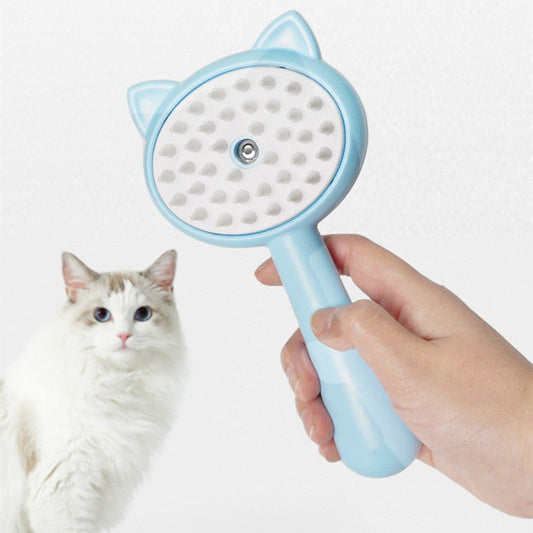 KFX-6724029 Cat Ear Electric Pet Hair Removal Brush for Dogs - Floating Bristle Design