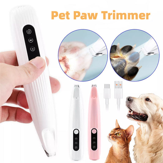 KFX-6795325 LED Light Pet Precision Trimmer for Dogs and Cats - Waterproof, Low Noise, Cordless Design