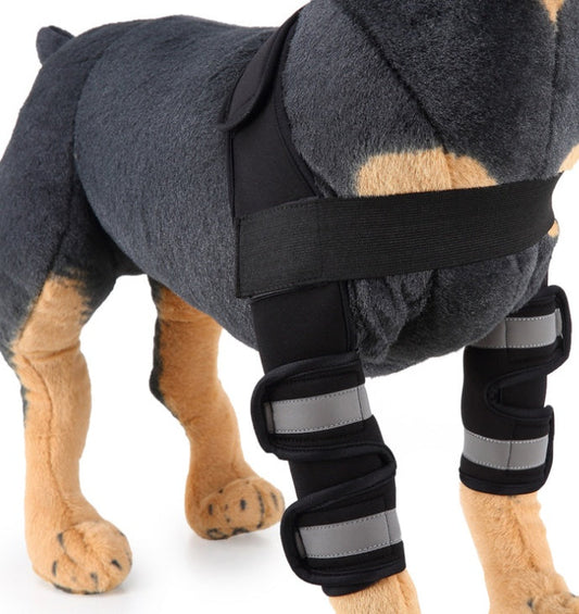 KFX-6797885 Dog Knee Support Brace - Neoprene Pads for Elbow and Joint Stability, S/M/L Sizes Available