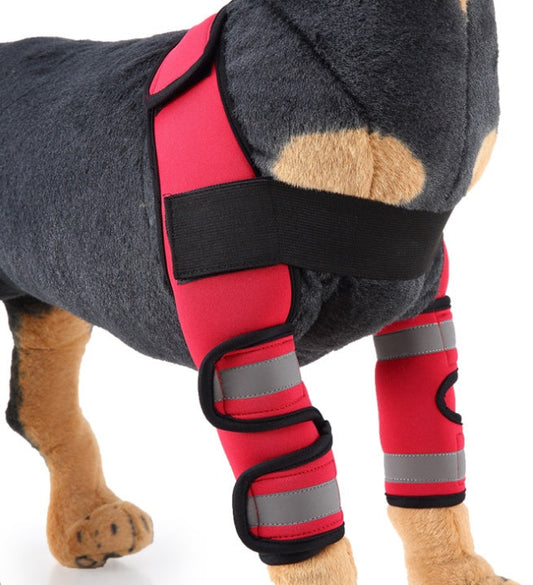 KFX-6797885 Dog Knee Support Brace - Neoprene Pads for Elbow and Joint Stability, S/M/L Sizes Available