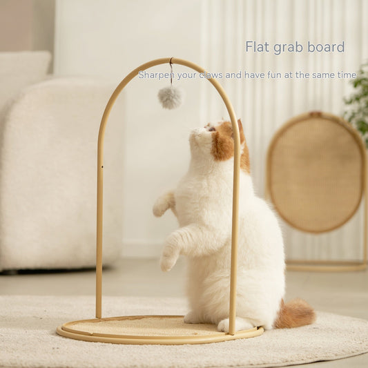 KFX-6811197 Sisal Cat Scratching Board with Steel Frame - Large Dual-Color Design
