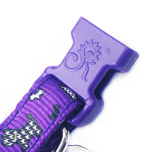 KFX-6839997 Cartoon Pattern Adjustable Pet Dog Cat Collar, Width 1.0cm, Fits Neck 19-32cm