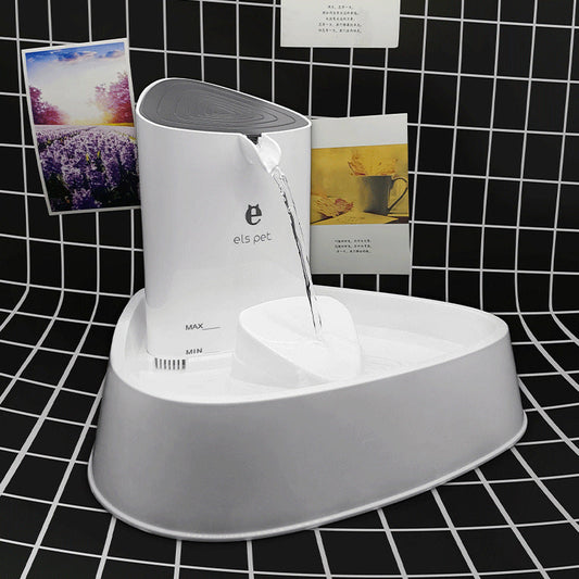 KFX-6865213 1.5L Automatic Pet Water Fountain with Adjustable Flow and LED Light