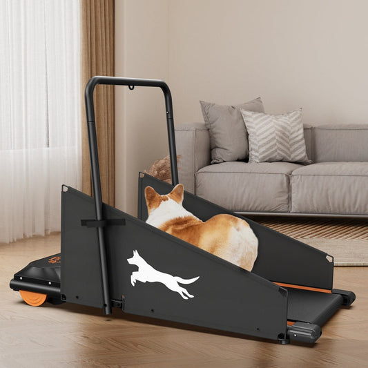 KFX-6876221 Small to Medium Dog Treadmill with Adjustable Speed and Built-in Programs for Pet Fitness