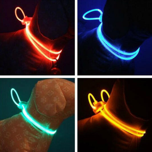 KFX-6884285 Luminous Monochrome Dog Strap Pendant Collar for All Seasons
