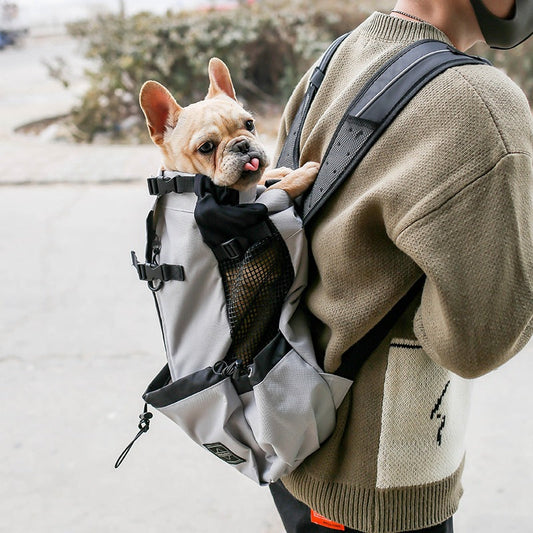 KFX-6905789 Portable Outdoor Dog Carrier Backpack - Medium Capacity, Multiple Colors Available
