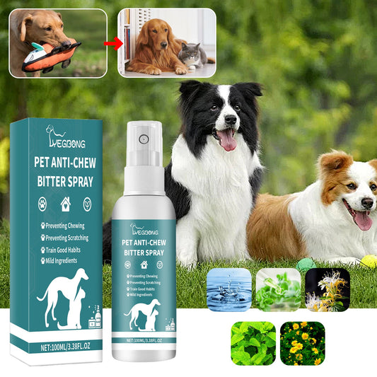 KFX-6908989 Pet Behavior Correction Chewing Spray for Cats and Dogs - 100ml