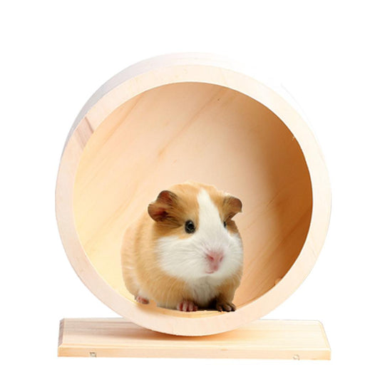 KFX-6910909 Solid Wood Running Wheel for Small to Large Pets - Mute Bracket Design