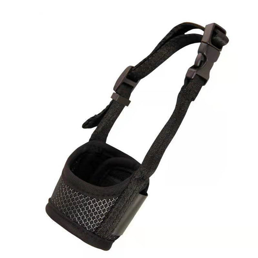 KFX-6924477 Dog Mouth Cover - Polyester Pet Muzzle in Black, Red, Green, Pink (XS-XXL)