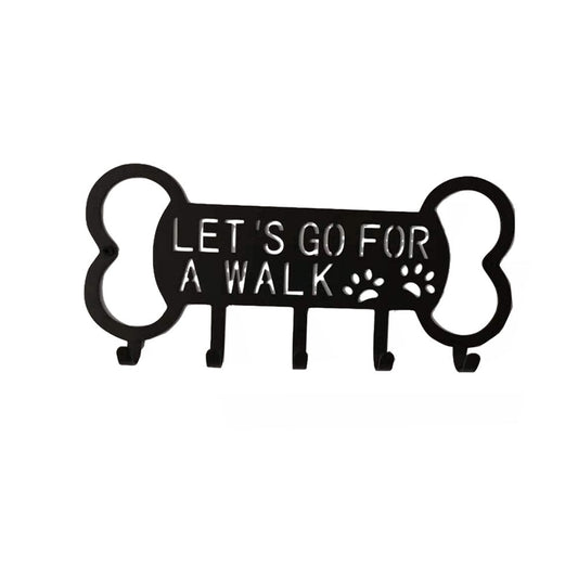 KFX-6924605 Iron Perforated Dog Rope Coat Hook with Three Rows for Pet Clothing Storage