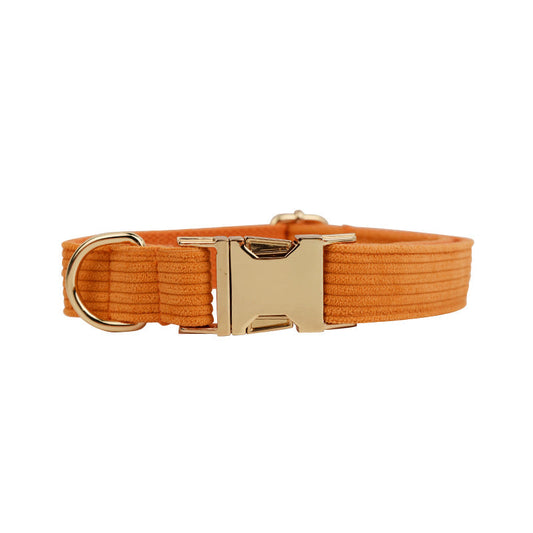 KFX-6929853 Velvet Fabric Dog Collar Set with Bow, Flower, Dog Vest, Leash, Rope, and Poop Bag