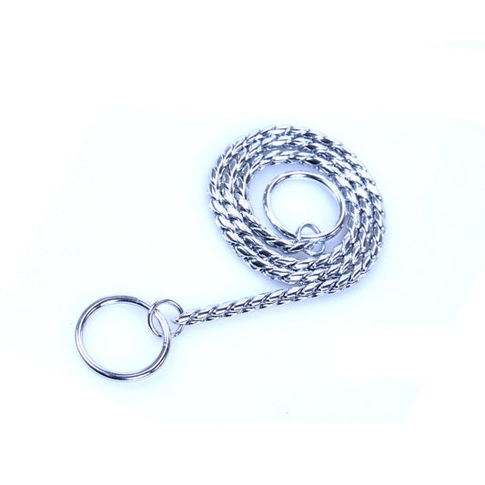 KFX-6930365 Thickened Anti-Bite Stainless Steel Dog Chain in Gold, Black, or Silver