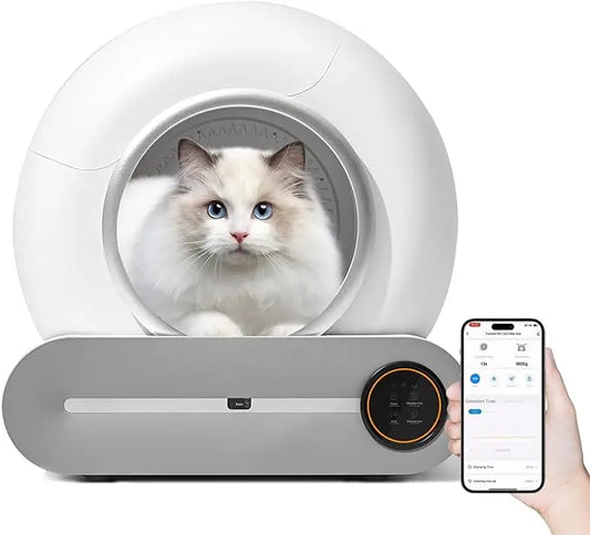 KFX-693971 Automatic Self-Cleaning Cat Litter Box with Large Capacity and Smart Features