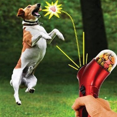 KFX-6945853 Pet Treat Catapult Feeder for Dogs and Cats - Portable & Fun Interactive Toy
