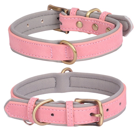 KFX-6949821 Engraved Anti-Lost Nameplate Dog Collar with Breathable Harness and Leash Options