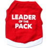 KFX-6950205 Cozy Cotton Red Pet Vest with Bold Printed Letters for Dogs