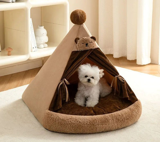 KFX-6951869 Cozy Closed Cat Villa for All Seasons – Perfect Pet House for Cats and Small Dogs