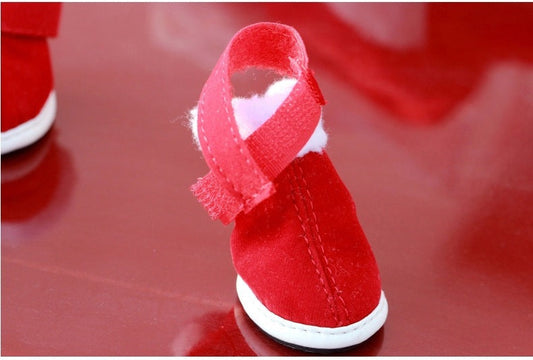 KFX-6954429 Christmas-Themed Cotton Shoes for Pets