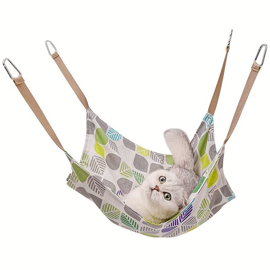 KFX-7005117 Breathable Multi-Color Cotton Hemp Cat Hammock for Cages and Hanging Nests
