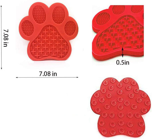 KFX-7020605 Peanut Butter Dog Licking Mat with Suction Cups for Bathing, Grooming, and Slow Feeding